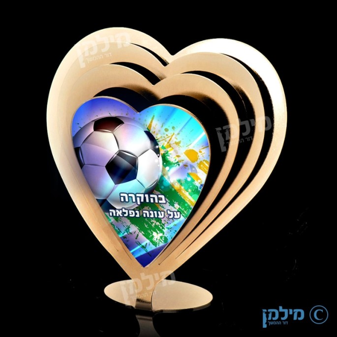מגן כדורגל מדגם "לב"