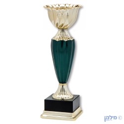 גביע מדגם "קרנבל" בצבע ירוק בקבוק